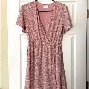 Floral Dress with Tie